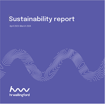 Cover of HR Wallingford 2024 sustainability report